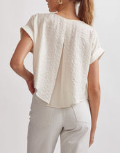 Load image into Gallery viewer, Isabella Textured Top (Cream)