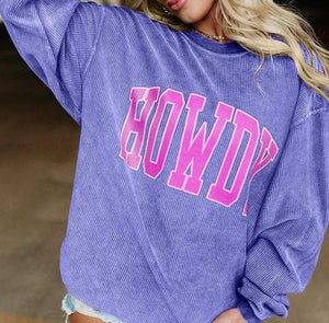 Howdy Cord Sweatshirt