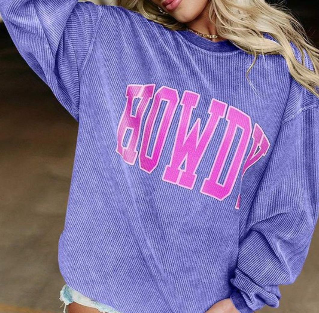 Howdy Cord Sweatshirt