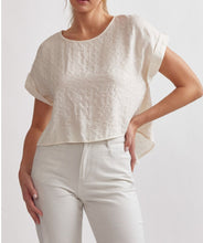 Load image into Gallery viewer, Isabella Textured Top (Cream)