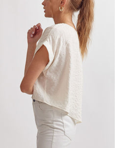 Isabella Textured Top (Cream)