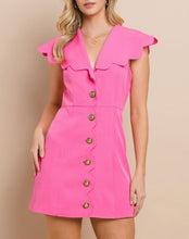 Load image into Gallery viewer, Petal Pink Scalloped Dress