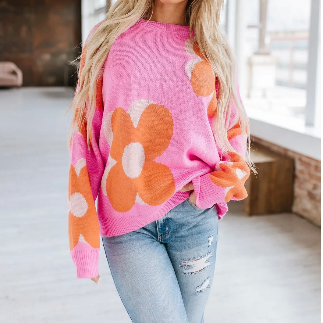 Asher Flower Sweater