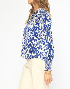 Midnight Animal Print Blouse