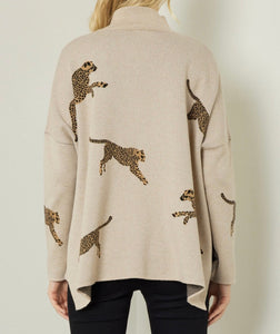 Betty Cheetah Sweater Plus