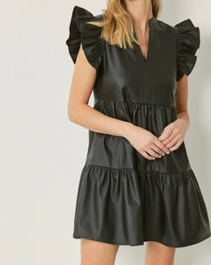 Everett Faux Leather Dress