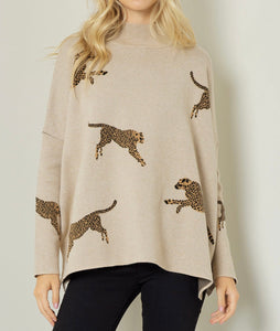 Betty Cheetah Sweater Plus