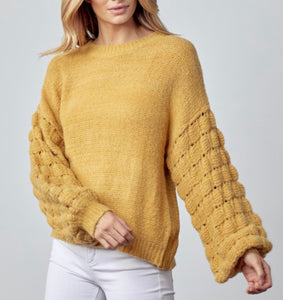 Butterscotch Bubble Sweater