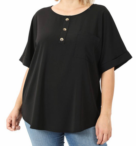 Black Rose Blouse