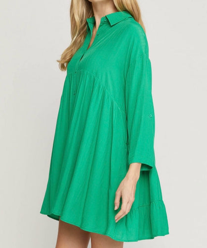 Jade Ruffle Dress