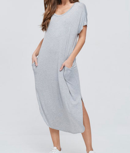 Stormy Scoop Midi Dress