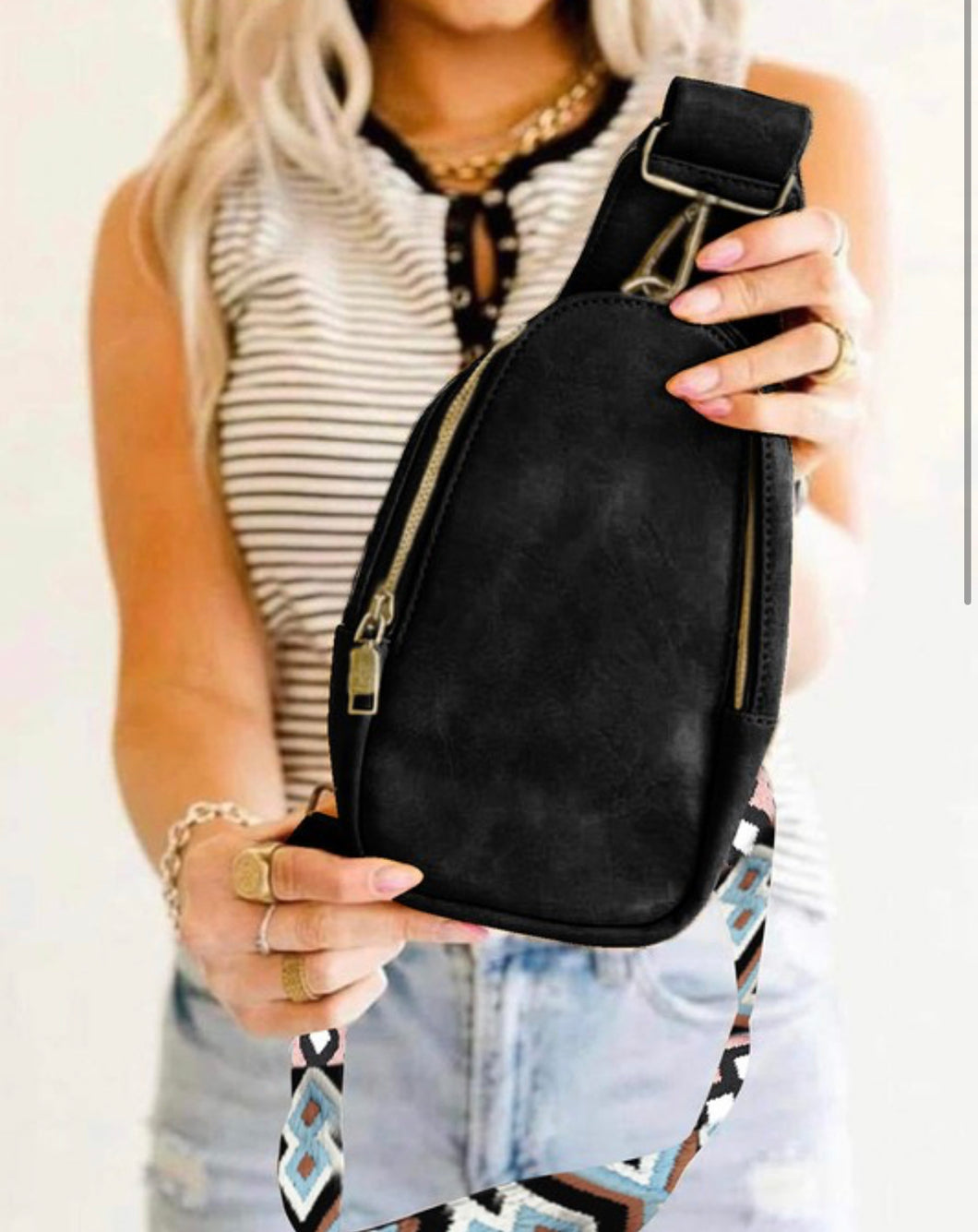 Sarah Crossbody Bag (Black)